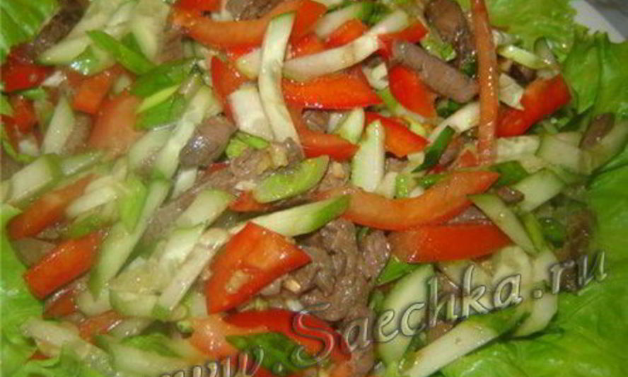 Рецепт горячего салата на горонцо