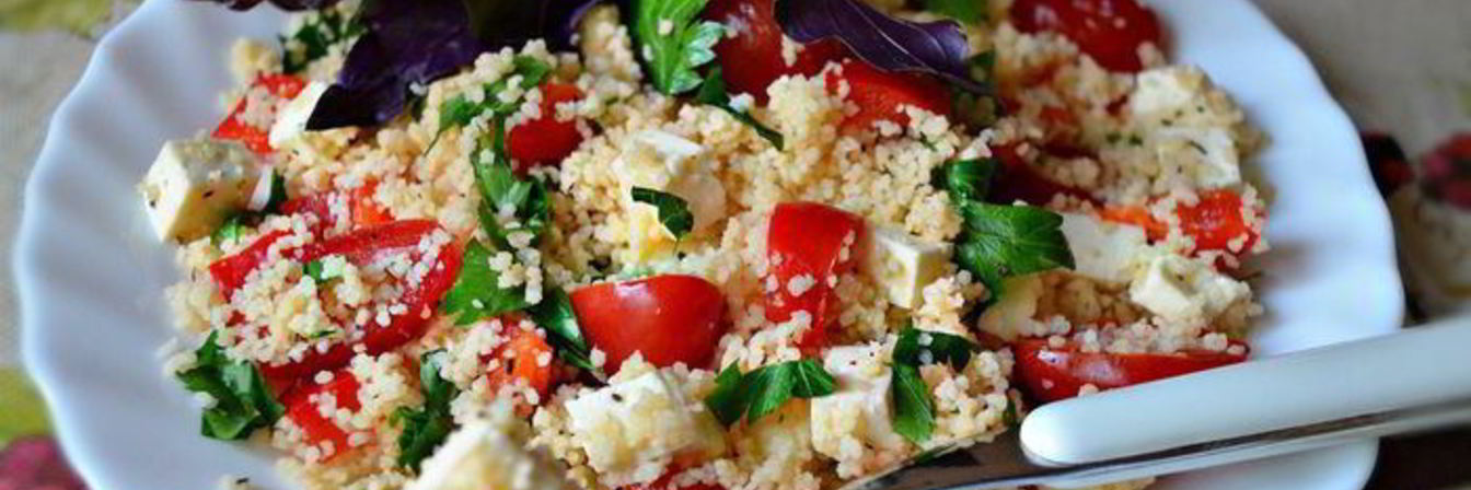 Летний салат с кускусом