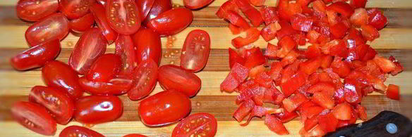 летний салат с кускусом