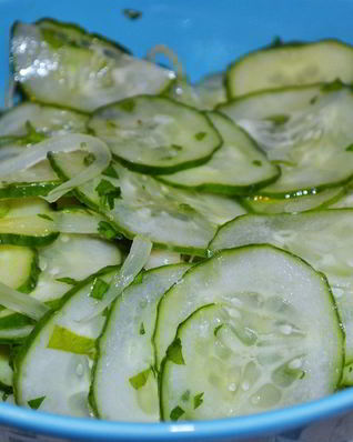 Летний зеленый салат