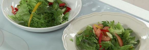 микс-салат с пармезаном