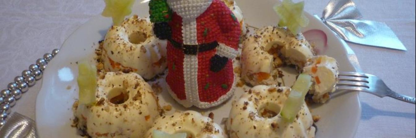 Порционный салат Снежные горки