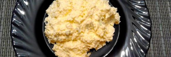 салат белочка с плавленным сыром