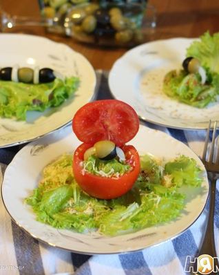 Салат Дамам кольца, мужчинам браслеты