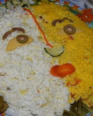 Салат День и ночь