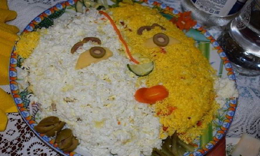 Рецепт салата день и ночь