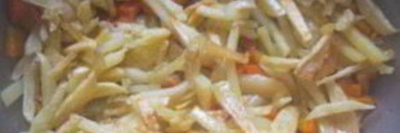 салат из кальмаров с горошком