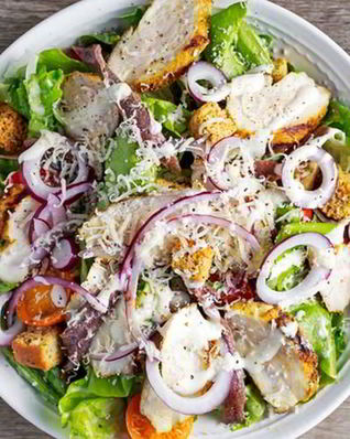 Салат из курицы и китайской капусты с сыром