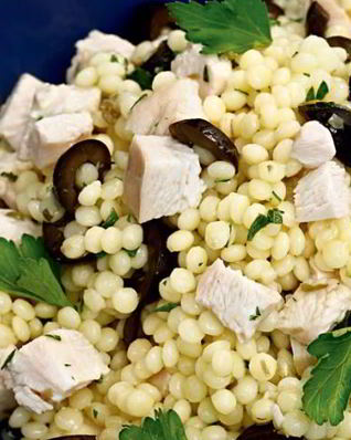 Салат из курицы с кускусом птитим