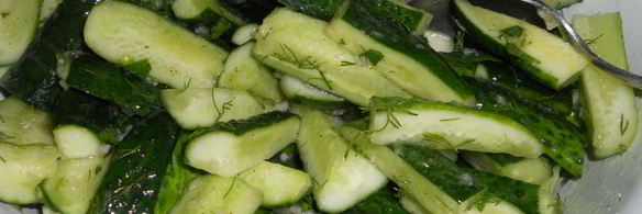 салат из огурцов с чесноком