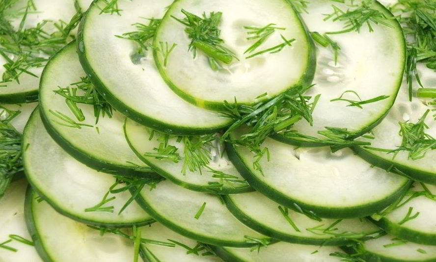 Рецепт салата из огурцов с укропом