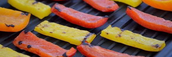 салат из овощей-гриль с моцареллой