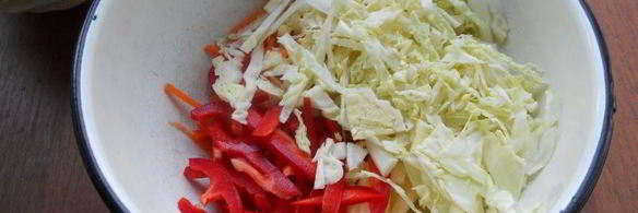 салат из савойской капусты и овощей витаминный