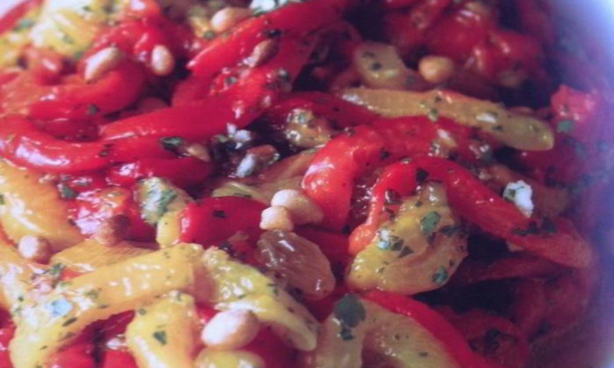 Рецепт салата из запеченных перцев