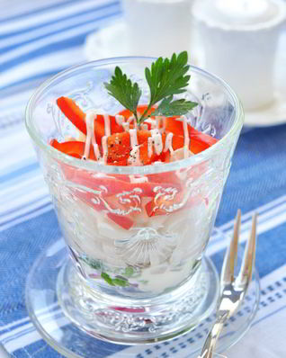 Салат-коктейль с кальмарами