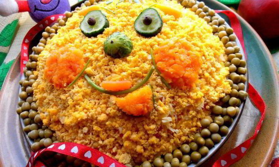 Рецепт салата колобок