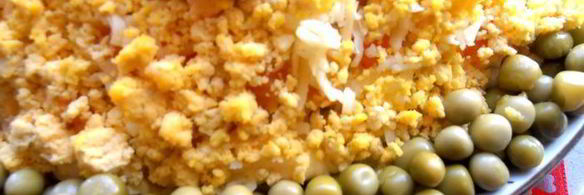 салат колобок