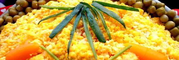 салат колобок