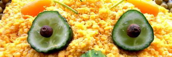 салат колобок