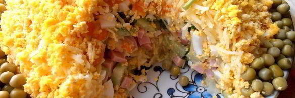 салат колобок