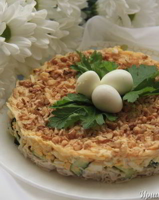 Салат Курочкино гнездо