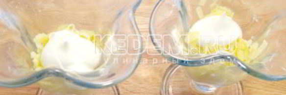 салат мимоза с горбушей