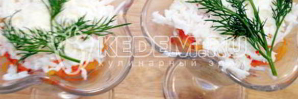 салат мимоза с горбушей