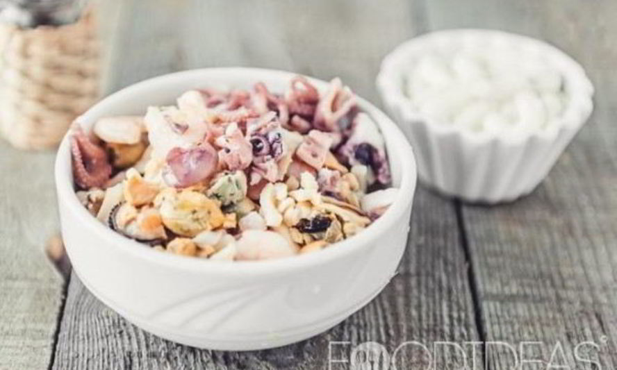 Рецепт салата морского коктейль