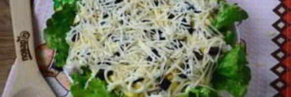 салат новогодние часы