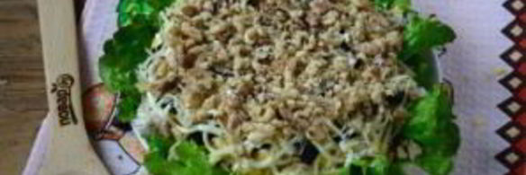 салат новогодние часы