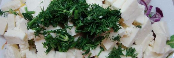 салат с адыгейским сыром