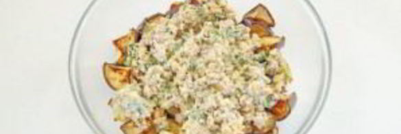 салат с баклажанами и грецкими орехами