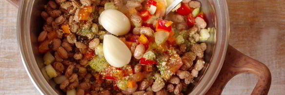 салат с фасолью на зиму