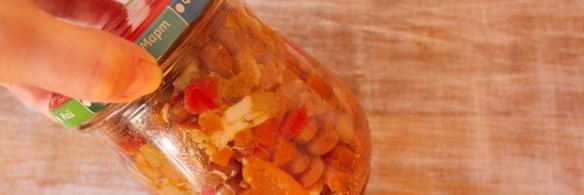 салат с фасолью на зиму