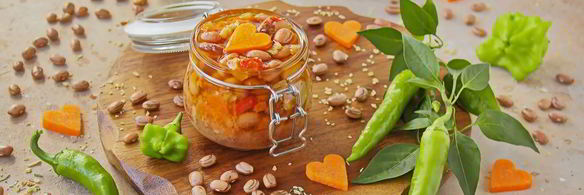 салат с фасолью на зиму