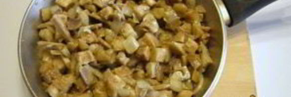 салат с грибами жареными