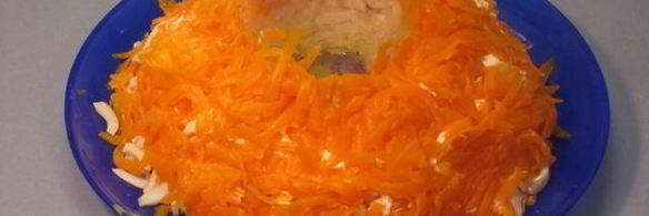 салат с кальмарами