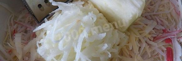 салат с капустой и крабовыми палочками