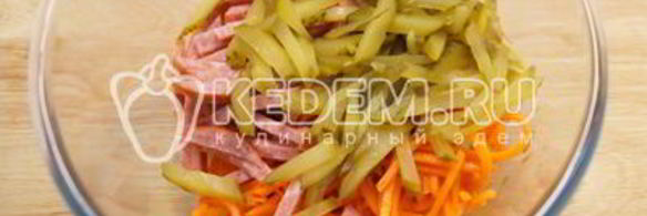 салат с корейской морковью остренький