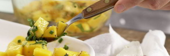 салат с манго