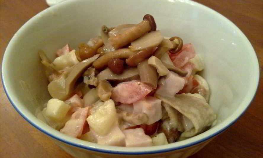 Рецепт салата с опятами