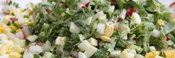 салат с яйцом и редисом