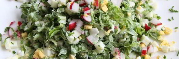 салат с яйцом и редисом