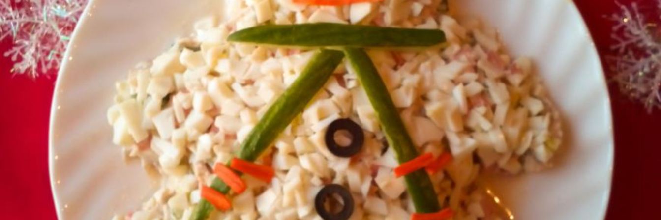 Салат Снеговик