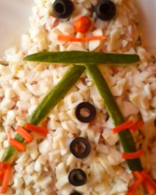 Салат Снеговик