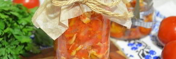 салат со скумбрией на зиму