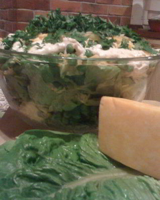 Салат Тэнги из зеленого горошка