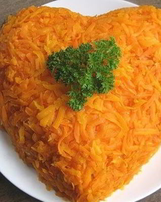 Салат в виде сердца