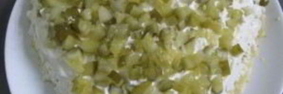 салат в виде сердца