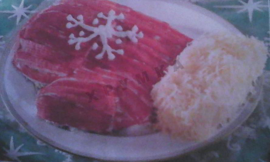 Рецепт салата варежка